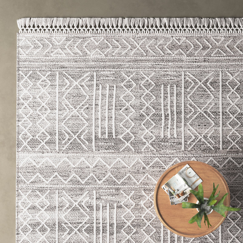 Alexandra Handmade Gray/Cream Rug & Reviews AllModern